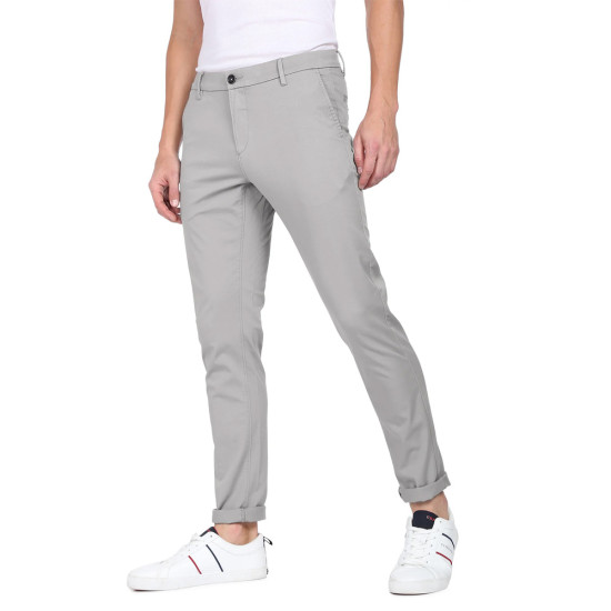 Slim Fitgrey Casual Trouser