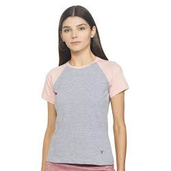 Half Sleeve Round Neck T-Shirt Grey